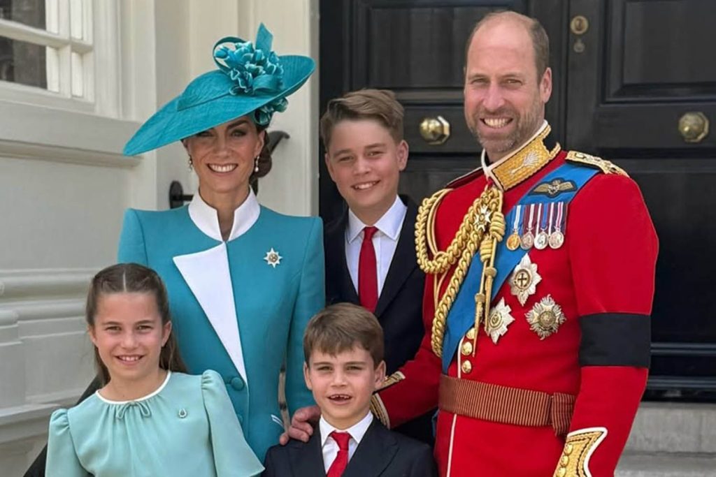 Prince William and Kate Middleton looking at each other