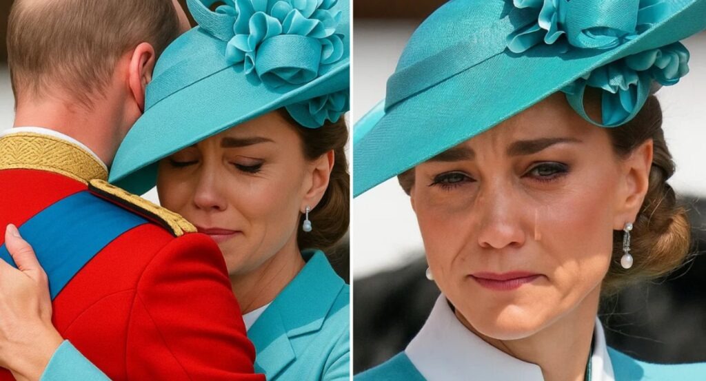 Prince William and Princess Catherine on the balcony